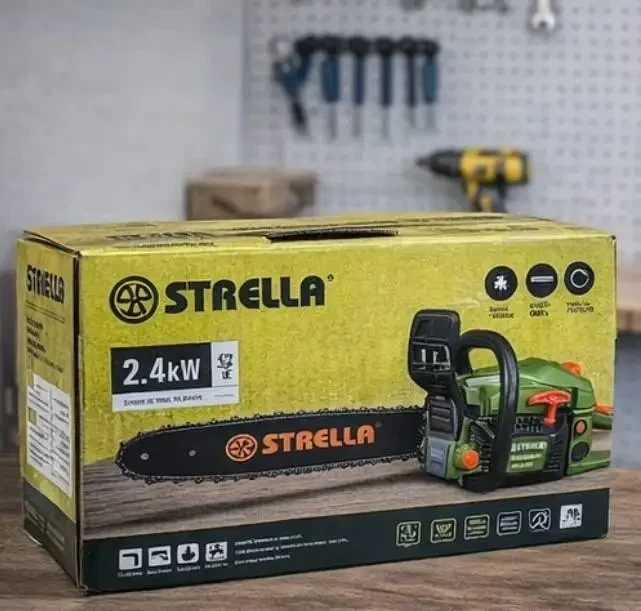 Бензопила STRELLA SR-8700 LL-1025, бензиновая, для садовых и бытовых работ - Фото 5 Бензопила STRELLA SR-8700 LL-1025, бензиновая, для садовых и бытовых работ - изображение 5