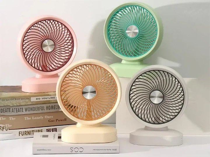 Вентилятор портативный FAN-002 настольный 1200 мАч 5 Вт USB Type C - Фото 2 Вентилятор портативный FAN-002 настольный 1200 мАч 5 Вт USB Type C - изображение 2