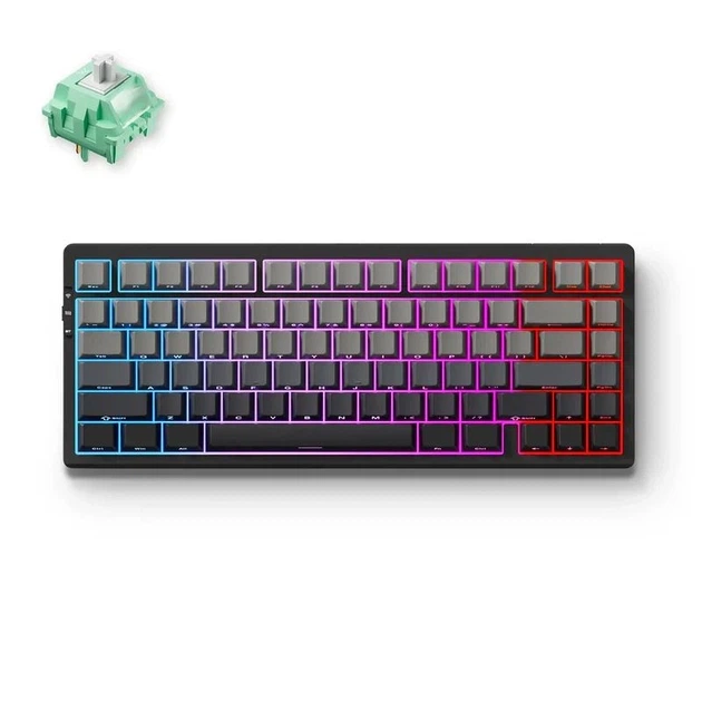 Бездротова ігрова механічна клавітура MCHOSE G75 Pro Black gradient 75%, Hot-Swap, RGB, 2.4GHz/Bluetooth/USB - зображення 2