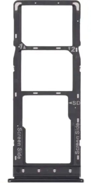 Держатель Sim-карты и карты памяти Infinix Hot 60i 4G черный Sleek Black на две Sim-карты High Copy - Фото 1 Держатель Sim-карты и карты памяти Infinix Hot 60i 4G черный Sleek Black на две Sim-карты High Copy - изображение 1