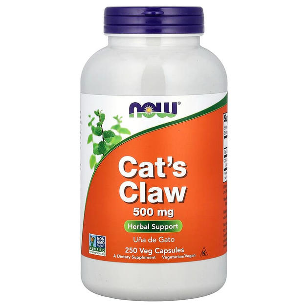 Кошачий коготь NOW Foods "Cat's Claw" 500 мг (250 вегетарианских капсул) - Фото 1 Кошачий коготь NOW Foods "Cat's Claw" 500 мг (250 вегетарианских капсул) - изображение 1