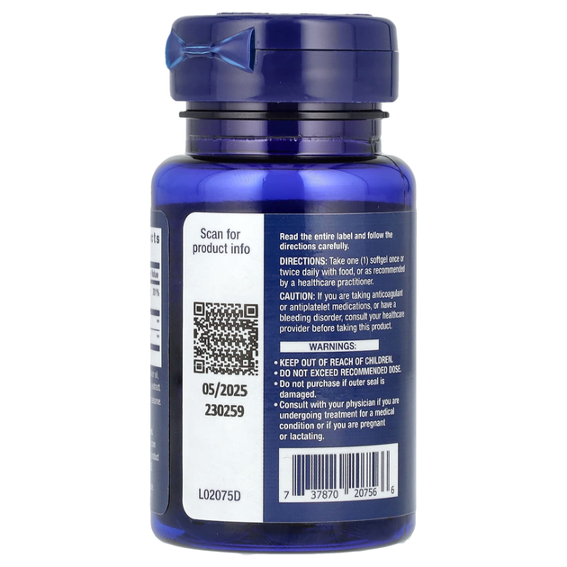 Вітамін Е, Life Extension "Gamma E Mixed Tocopherols" зі змішаними токоферолами і кунжутом (60 гельових капсул) - зображення 3
