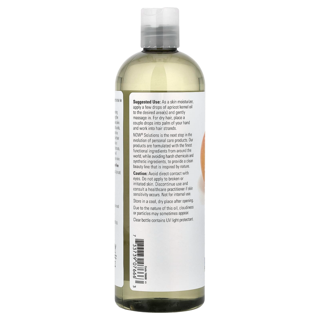 Абрикосовое масло NOW Foods, Solutions "Apricot Oil" для лица и тела (473 мл) - Фото 3 Абрикосовое масло NOW Foods, Solutions "Apricot Oil" для лица и тела (473 мл) - изображение 3