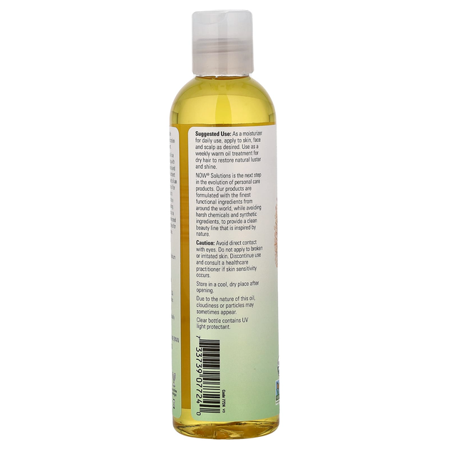 Органическое кунжутное масло NOW Foods, Solutions "Organic Sesame Seed Oil" чистое сезамовое масло (237 мл) - изображение 3
