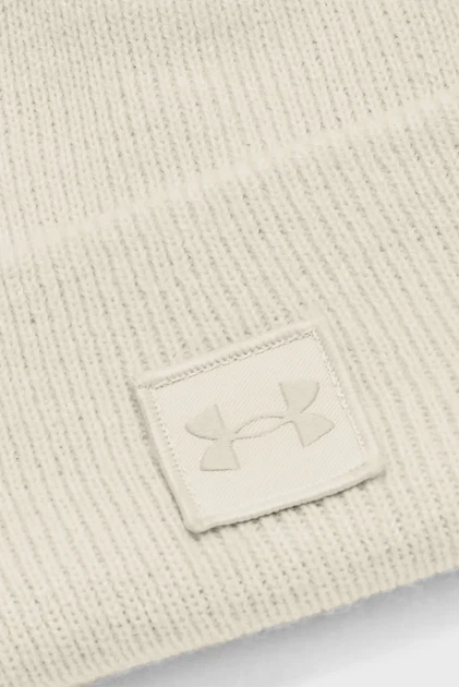 Чоловіча бежева шапка UA Halftime Shallow Cuff Under Armour OSFM 1379990-110 - зображення 3