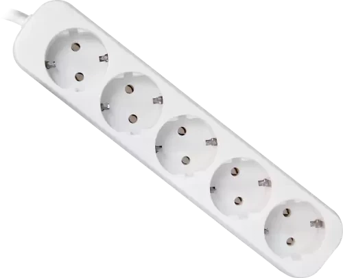 Подовжувач мережевий Defender E518, 5 розеток, 1.8 м, White (99229) - Фото 1 Подовжувач мережевий Defender E518, 5 розеток, 1.8 м, White (99229) - зображення 1