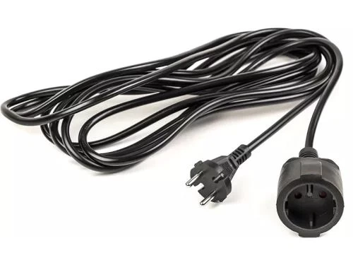 Подовжувач мережевий PowerPlant, 1 розетка, 5 м, Black (PPEA08M50S1) - Фото 1 Подовжувач мережевий PowerPlant, 1 розетка, 5 м, Black (PPEA08M50S1) - зображення 1