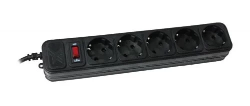 Фільтр мережевий Maxxter, 5 розеток, 4.5 м, Black (SPM5-G-15B) - Фото 1 Фільтр мережевий Maxxter, 5 розеток, 4.5 м, Black (SPM5-G-15B) - зображення 1
