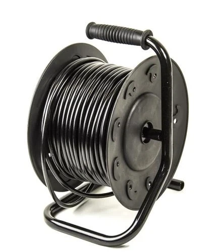 Подовжувач мережевий на котушці PowerPlant, 4 розетки, 40 м, Black (PPRA10M40S4L) - зображення 2
