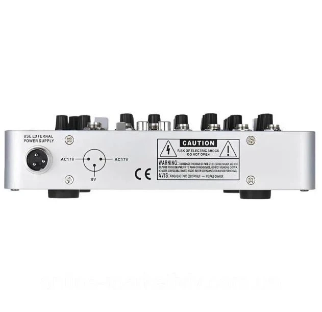 Активный 4-канальный аудиомикшер UKC Mixer BT 4000 с Bluetooth 2380 - Фото 3 Активный 4-канальный аудиомикшер UKC Mixer BT 4000 с Bluetooth 2380 - изображение 3