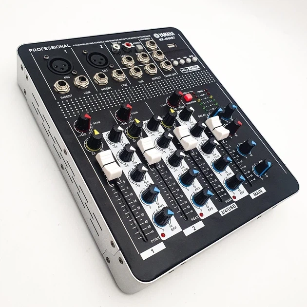 Активный 4-канальный аудиомикшер UKC Mixer BT 4000 с Bluetooth 2380 - Фото 9 Активный 4-канальный аудиомикшер UKC Mixer BT 4000 с Bluetooth 2380 - изображение 9