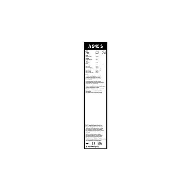 Щітка склоочисника Bosch 3 397 007 945 - Фото 5 Щітка склоочисника Bosch 3 397 007 945 - зображення 5