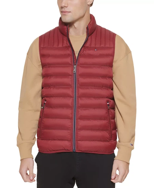Чоловічий жилет Tommy Hilfiger Нейлон Luxury Quilt Old Money Premium Look M бордова - Фото 2 Чоловічий жилет Tommy Hilfiger Нейлон Luxury Quilt Old Money Premium Look M бордова - зображення 2