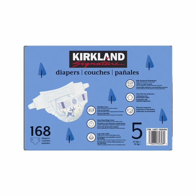 Підгузки Kirkland- 5розмір (168шт) - изображение 2