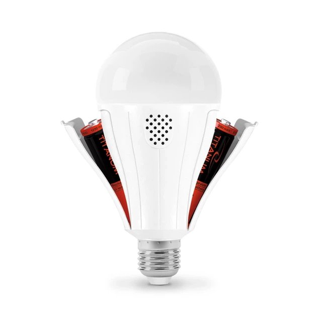 LED лампа аккумуляторная TITANUM A80 12W E27 4000K 230V 29152 - изображение 3