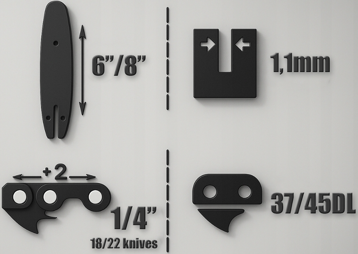 Акумуляторна ланцюгова пилка Toolme BRUSCHLESS 900Вт - Фото 7 Акумуляторна ланцюгова пилка Toolme BRUSCHLESS 900Вт - зображення 7