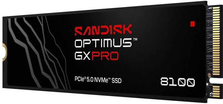 Dysk SSD SANDISK Optimus GX PRO 8100 2TB M.2 2280 NVMe PCIe 5.0 4x 3D NAND TLC (SDSP82200TAN-000E0) - obraz 2