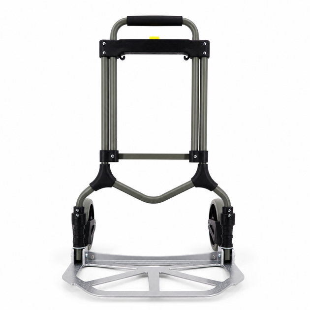Складський візок Helper HP - 1199 90 кг 50×45×100 см для покупок вантажу багажу вантажопідйомний транспортний візок-платформа алюмінієвий візок тачка двоколісна посилена для перевезення вантажів - зображення 3
