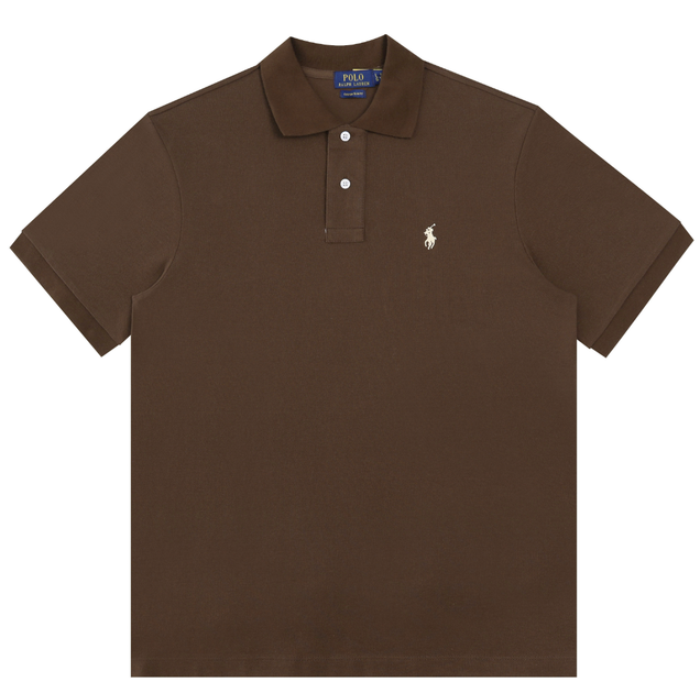 Мужская футболка поло Ralph Lauren Classic Fit Mesh Polo Shirt коричневая, размер M (RL13002.3M) - Фото 4 Мужская футболка поло Ralph Lauren Classic Fit Mesh Polo Shirt коричневая, размер M (RL13002.3M) - изображение 4