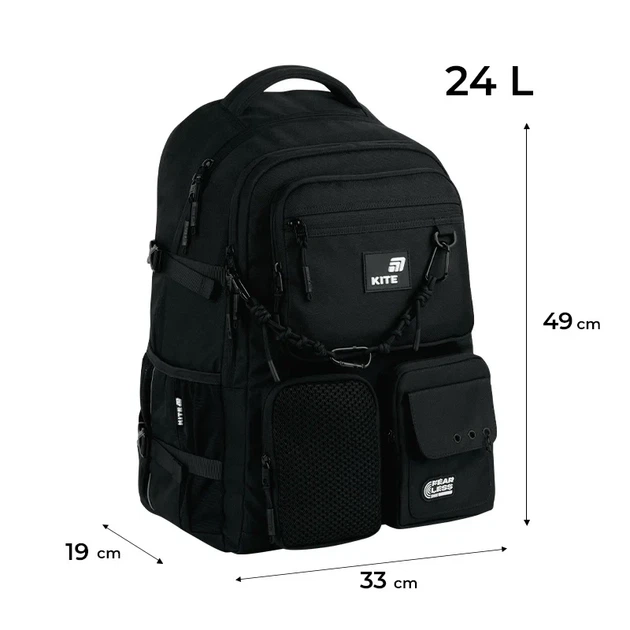 Рюкзак для підлітків та молоді Kite Education teens Fear Less K26-1018XL-1 - зображення 2