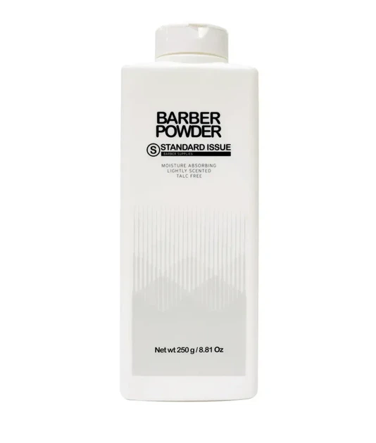 Барберська пудра Standard Issue Barber Powder 250 г без тальку для контролю вологи, зменшення подразнення після стрижки та гоління - Фото 6 Барберська пудра Standard Issue Barber Powder 250 г без тальку для контролю вологи, зменшення подразнення після стрижки та гоління - зображення 6