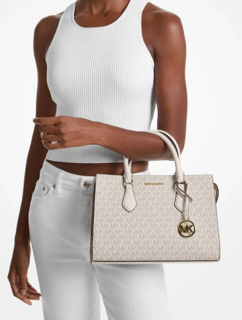 Сумка Michael Kors Sheila Medium Satchel 35S3G6HS2B LT CRM MULTI молочна - зображення 3