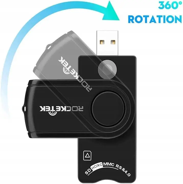 Зчитувач карт пам'яті CR310 USB СМАРТ-КАРТА SIM MICRO SD - зображення 4