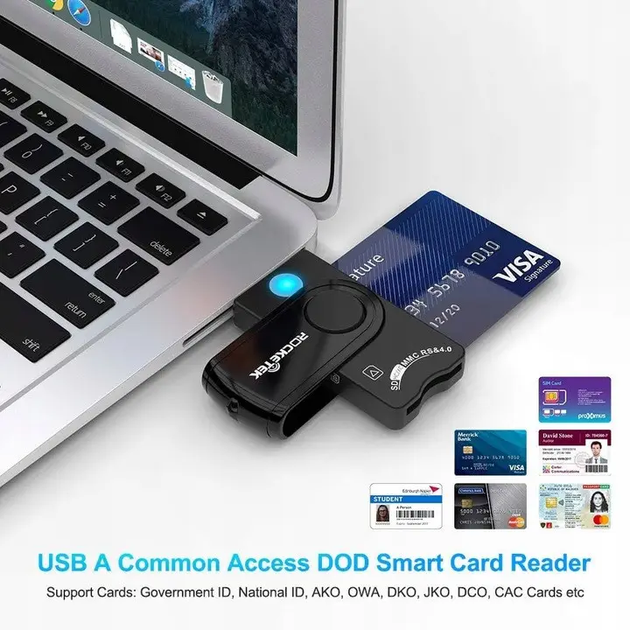 Зчитувач карт пам'яті CR310 USB СМАРТ-КАРТА SIM MICRO SD - зображення 5