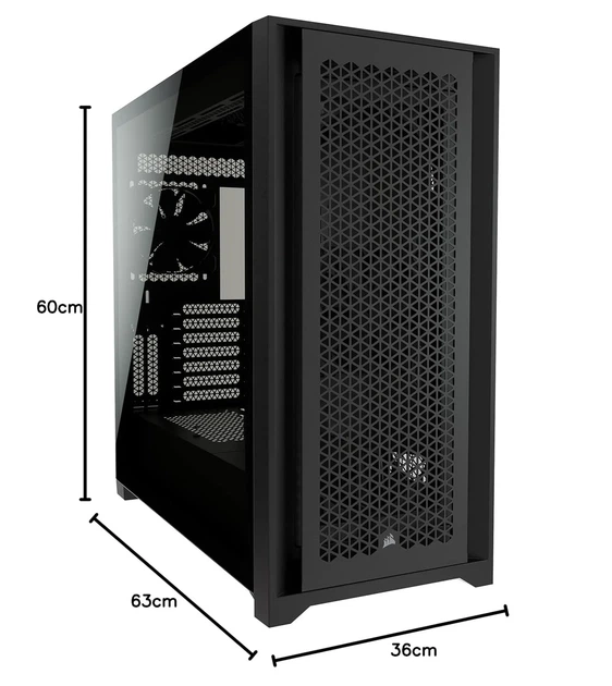 Корпус для ПК Corsair 5000D CORE Airflow Черный (102078656) - Уценка - Фото 13 Корпус для ПК Corsair 5000D CORE Airflow Черный (102078656) - Уценка - изображение 13