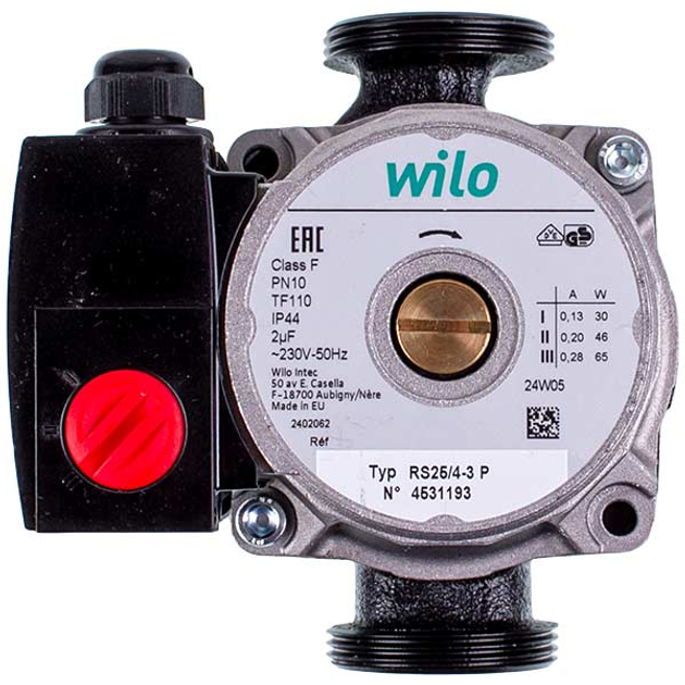 Циркуляційний насос Wilo Star-RS 25/40 130 сірий (RS 25/4 130) - Фото 2 Циркуляційний насос Wilo Star-RS 25/40 130 сірий (RS 25/4 130) - зображення 2