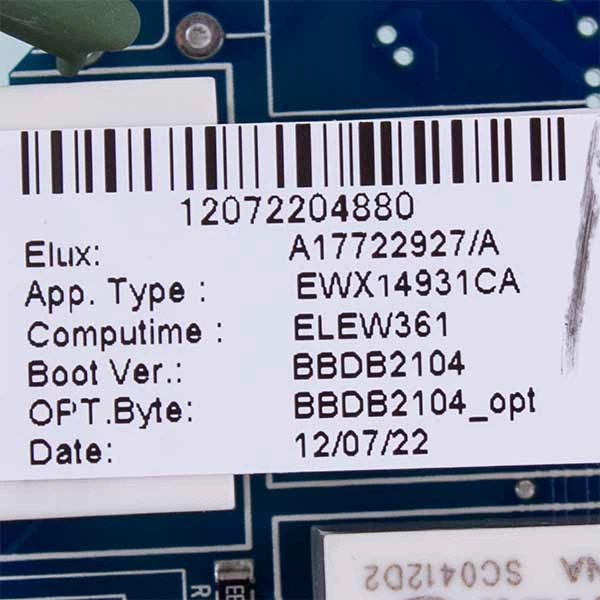 Плата управления для вертикальной стиральной машины (без прошивки) AEG Electrolux (140177229279) - изображение 5