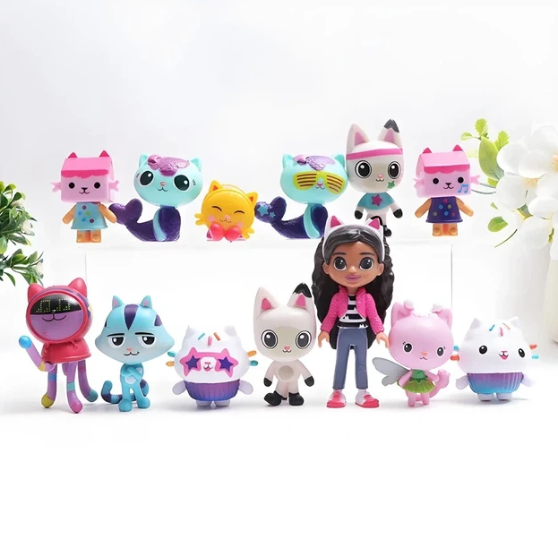 Набор фигурок Кукольный домик Габби, 5-8 см - Gabby's Dollhouse 13в1 - Фото 6 Набор фигурок Кукольный домик Габби, 5-8 см - Gabby's Dollhouse 13в1 - изображение 6