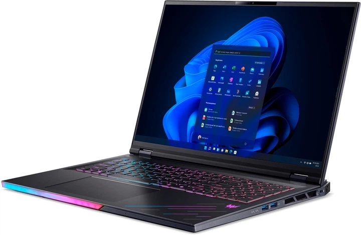 Ноутбук Acer Predator Helios 18 / Intel core Ultra 9-275HX / RAM 256GB / SSD 6TB / NVIDIA GeForce RTX 5080 / 18" (2560 x 1600) - зображення 3
