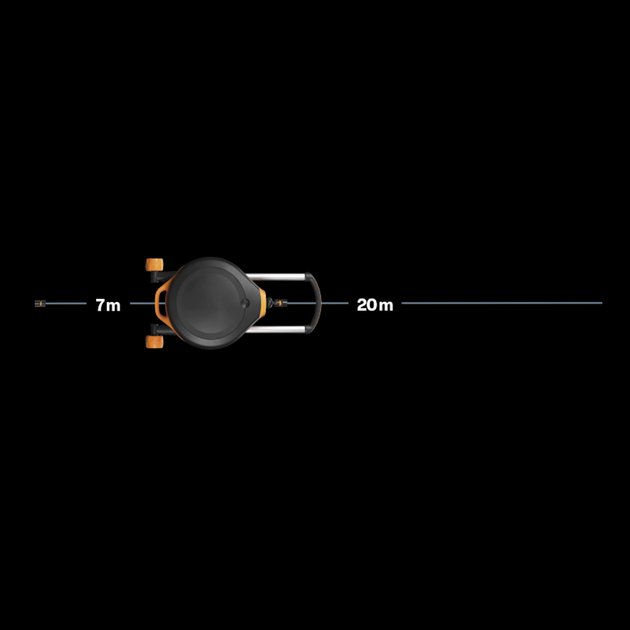 Автоматична котушка зі шлангом Fiskars XL з роликами (1067548) - зображення 6