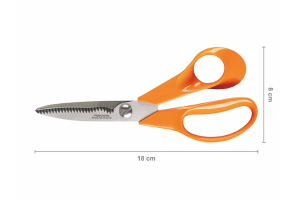 Ножиці універсальні Fiskars 111030 (1000555) - Фото 2 Ножиці універсальні Fiskars 111030 (1000555) - зображення 2