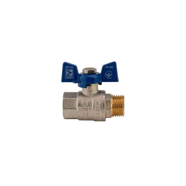 Кран кульовий Koer 1/2" ГШМ (KR.218.B) синій (KR2722) - Фото 5 Кран кульовий Koer 1/2" ГШМ (KR.218.B) синій (KR2722) - зображення 5