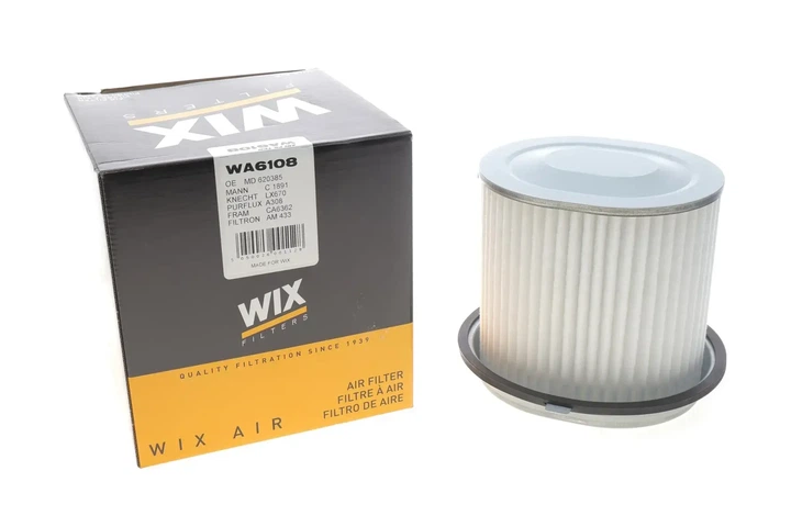 Повітряний фільтр WIX FILTERS WA6108 Hyundai H-1, Sonata, Lantra, Galloper, Pony; Mitsubishi Lancer, Colt, Galant, Pajero XD603932, S2811332510, MZ311788 - зображення 2