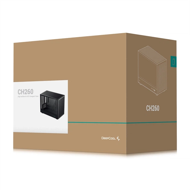 Корпус DeepCool CH260 Чорний (R-CH260-BKNGM0-G-1) без БЖ - изображение 5