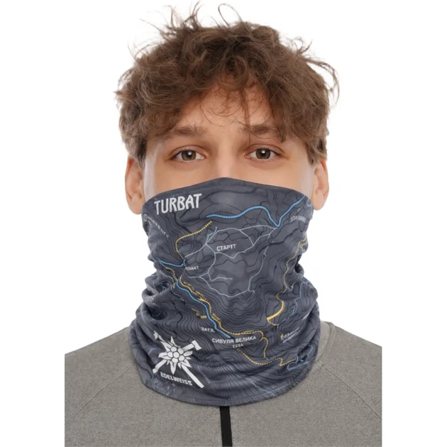 Пов'язка Turbat Edelweiss Scarf унісекс сіра - зображення 3