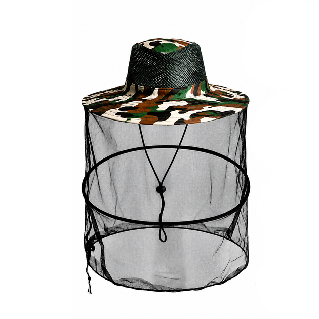 Капелюх-накомарник Stenson R95699 поліестер 36 см Camo - Фото 1 Капелюх-накомарник Stenson R95699 поліестер 36 см Camo - зображення 1