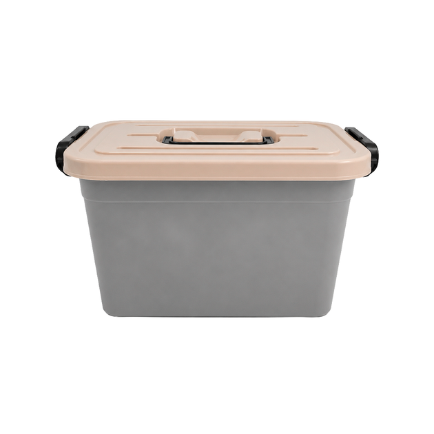 Ящик універсальний Stenson "Кольоровий" пластик 6.3 л 19х27.5х16 см Grey/Beige (PB-980) - зображення 2