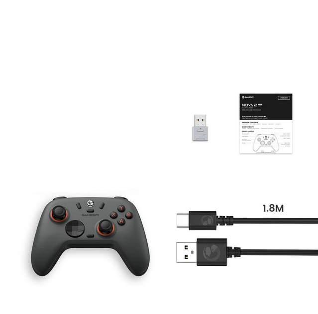 Беспроводной геймпад GameSir T4 Nova Lite 2 серый с USB передатчиком 2.4GHz - изображение 6