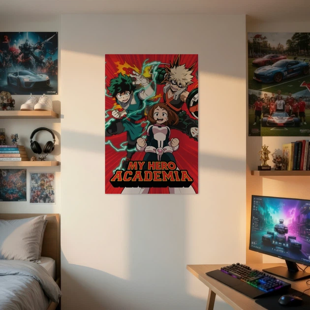 Постер Моя геройская академия, Boku no Hero Academia, аниме, A3 42×28 см (id7332) - изображение 2