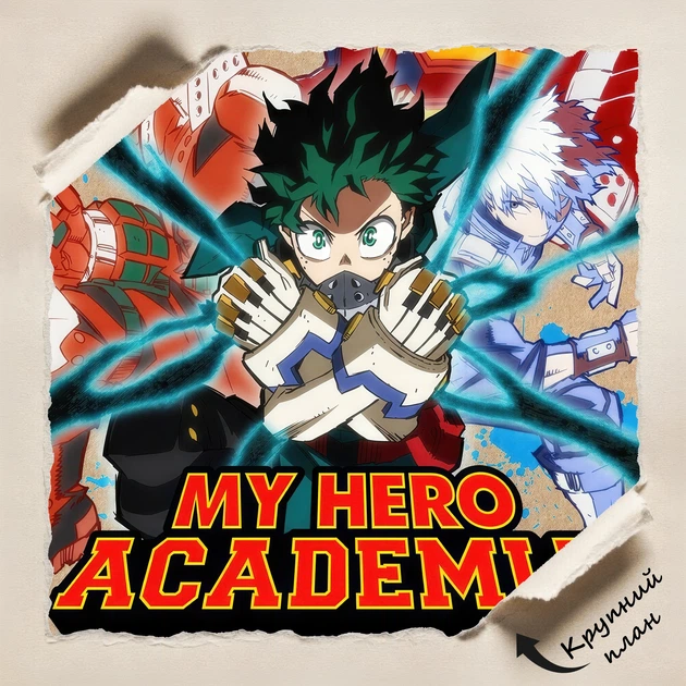 Постер Моя геройская академия, Boku no Hero Academia, аниме, A3 42×28 см (id7330) - изображение 4
