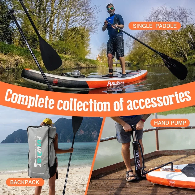 Надувная SUP доска FunWater Orange Б/В - Фото 5 Надувная SUP доска FunWater Orange Б/В - изображение 5