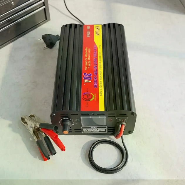 Зарядное устройство EY-1230A 30A 12V для свинцово-кислотных аккумуляторов, авто зарядка АКБ для авто 57943 - изображение 6