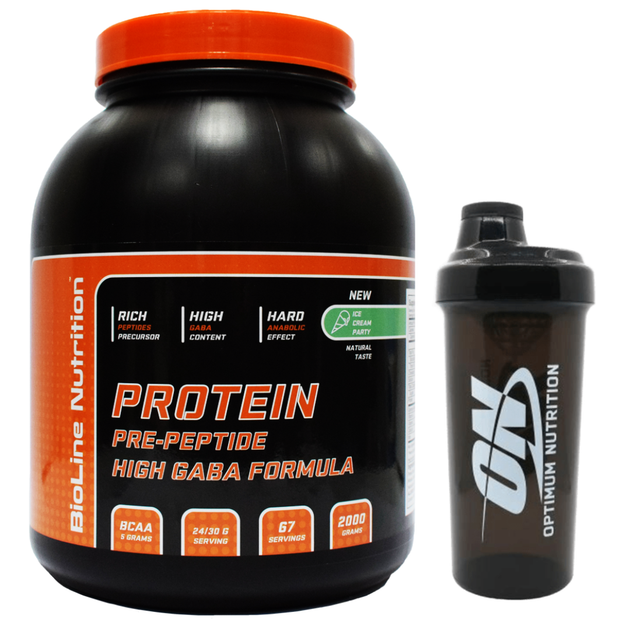 Протеїн 2кг Сироватковий Bioline Nutrition 80% Морозиво пломбір + Шейкер - Фото 1 Протеїн 2кг Сироватковий Bioline Nutrition 80% Морозиво пломбір + Шейкер - зображення 1