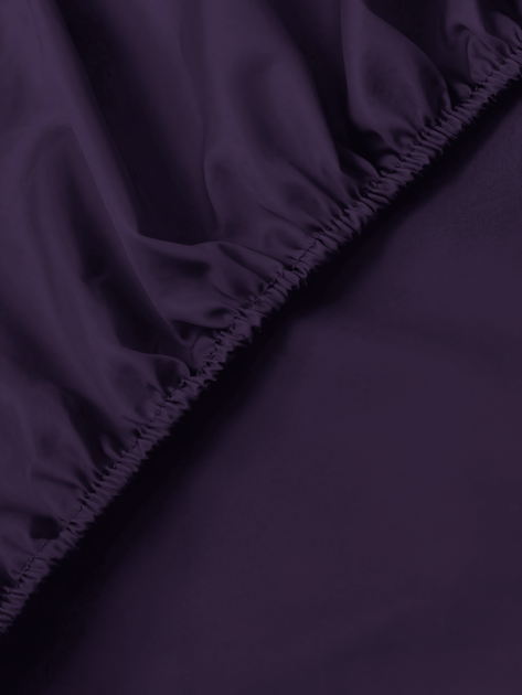 Простынь на резинке Good-Dream сатин Dark Purple 140х190 см (GDSDPF140190) - изображение 3