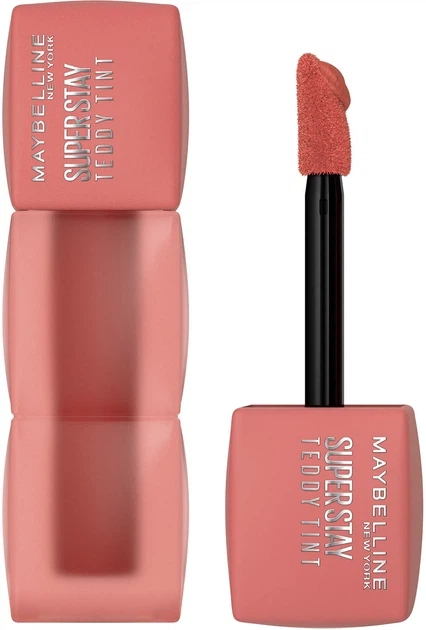 Maybelline New York Superstay Teddy Tint Стойкая матовая помада-тинт для губ № 15 "Skinnydip" - изображение 4
