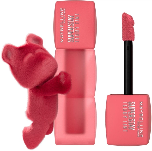 Maybelline New York Superstay Teddy Tint Стойкая матовая помада-тинт для губ № 40 "Petalcore" - Фото 1 Maybelline New York Superstay Teddy Tint Стойкая матовая помада-тинт для губ № 40 "Petalcore" - изображение 1